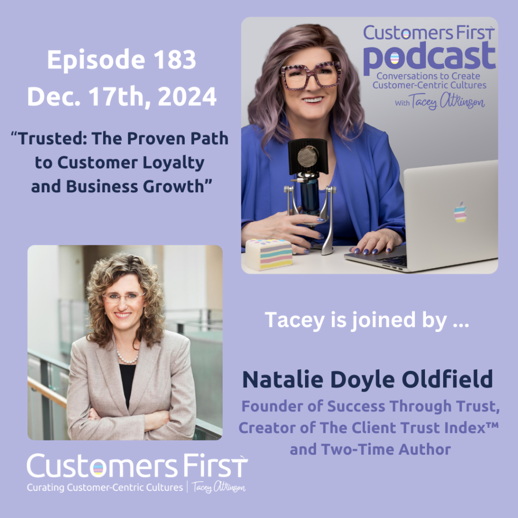 Tacey Atkinson and Natalie Doyle Oldfield on the Customers First Podcast